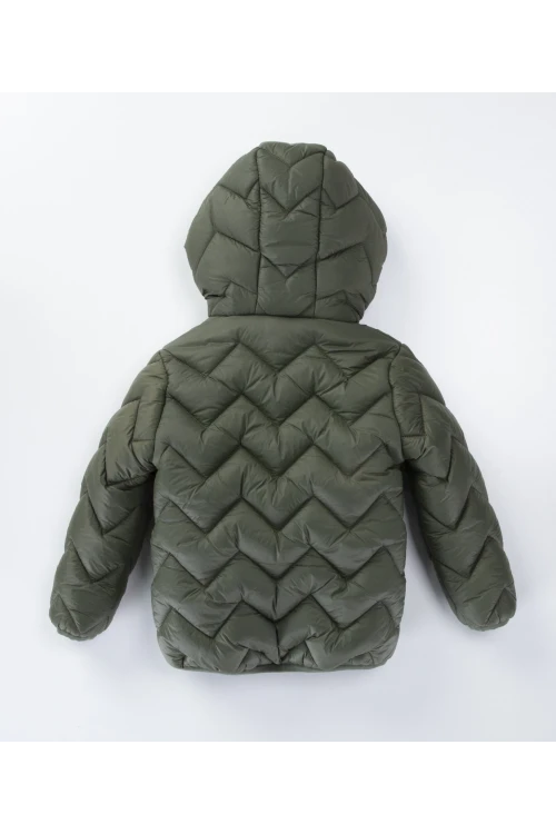 Desenli Kapşonlu Erkek Çocuk Mont 51328