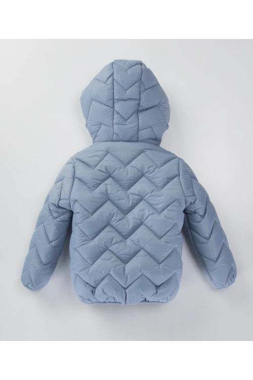 Desenli Kapşonlu Erkek Çocuk Mont 51328