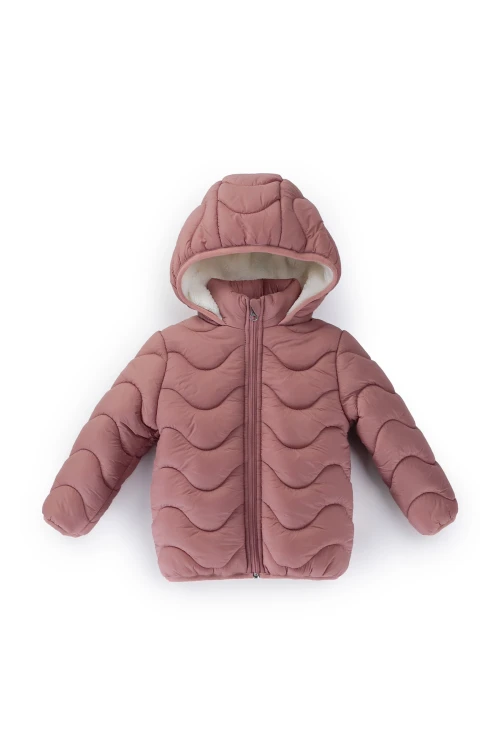 Desenli Kız Bebek Mont 50129