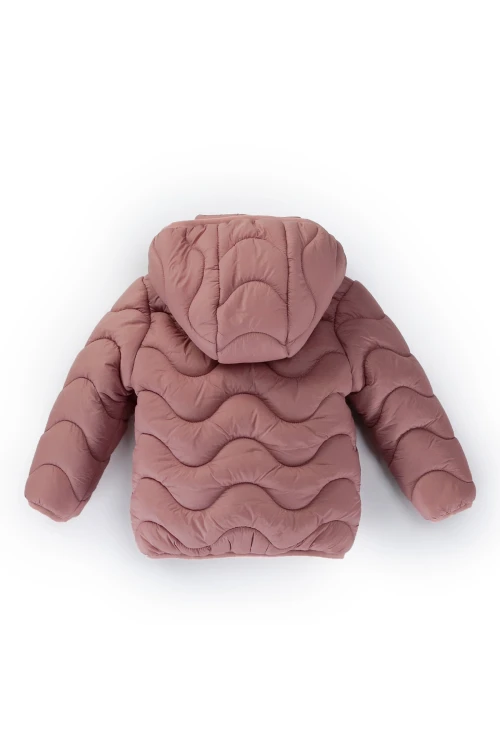 Desenli Kız Bebek Mont 50129