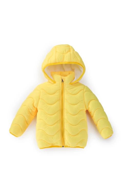 Desenli Kız Bebek Mont 50129