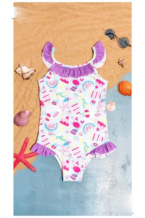 Desenli Kız Çocuk Mayo 2903