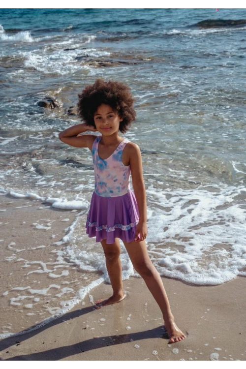 Desenli Kız Çocuk Mayo 4101