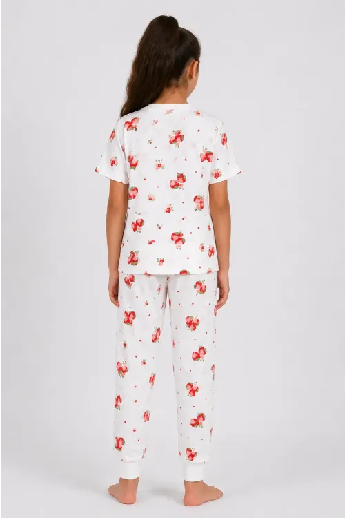 Desenli Kız Çocuk Pijama Takımı 91201