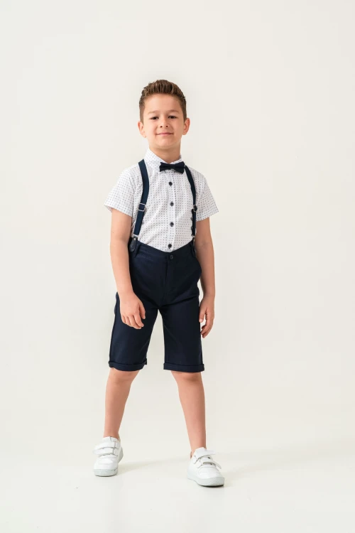 Desenli Papyonlu Erkek Çocuk Takım 2536