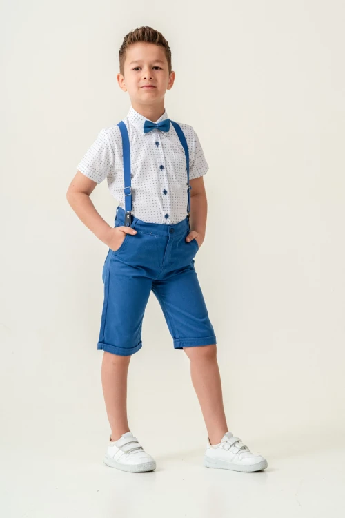 Desenli Papyonlu Erkek Çocuk Takım 2536