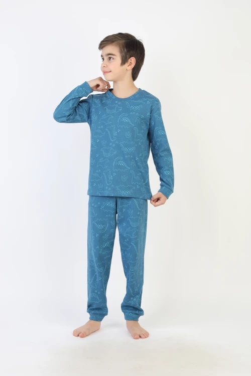 Dinazor Desenli Erkek Çocuk Pijama Takımı 51527