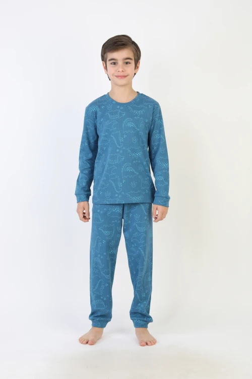 Dinazor Desenli Erkek Çocuk Pijama Takımı 51527