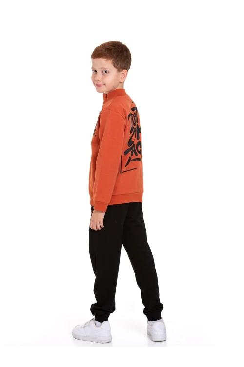 Dont Look Baskılı Fermuarlı Takım 54403