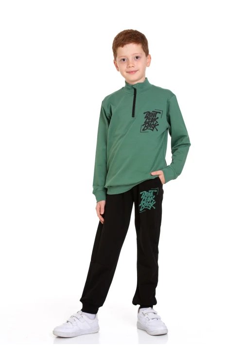 Dont Look Baskılı Fermuarlı Takım 54403