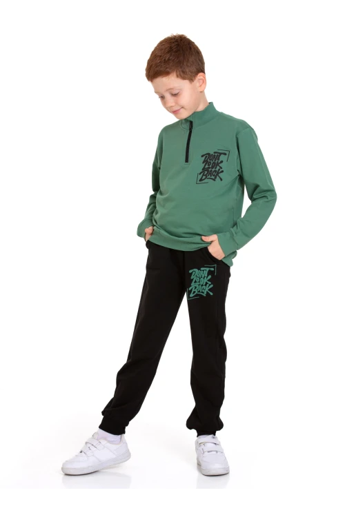 Dont Look Baskılı Fermuarlı Takım 54403