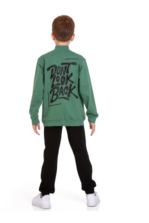 Dont Look Baskılı Fermuarlı Takım 54403