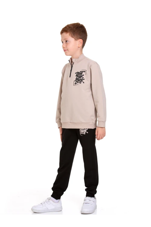 Dont Look Baskılı Fermuarlı Takım 54403