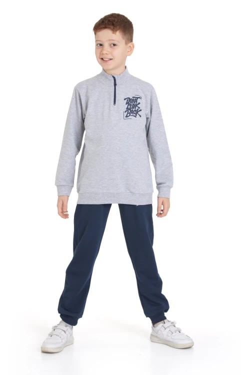 Dont Look Baskılı Fermuarlı Takım 54403