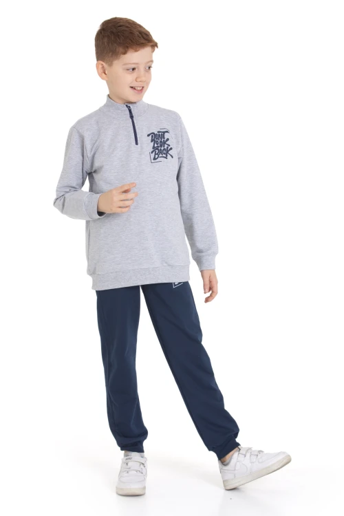 Dont Look Baskılı Fermuarlı Takım 54403