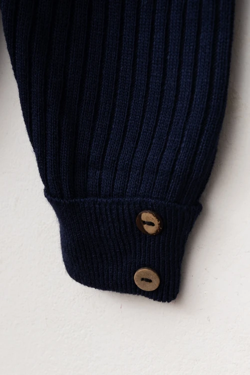 Düğme Detaylı Erkek Bebek 2li Triko Alt 4040-1