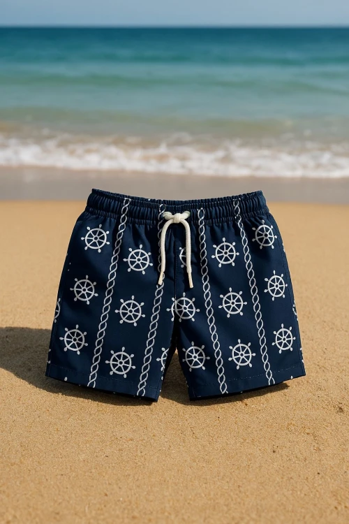Erkek Çocuk Desenli Deniz Şortu 50501
