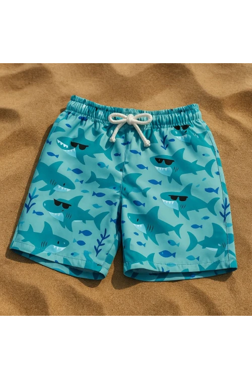 Erkek Çocuk Desenli Deniz Şortu 50501