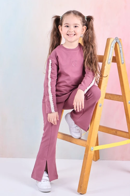 Fiyonk Nakışlı Brode Detaylı Takım 74363