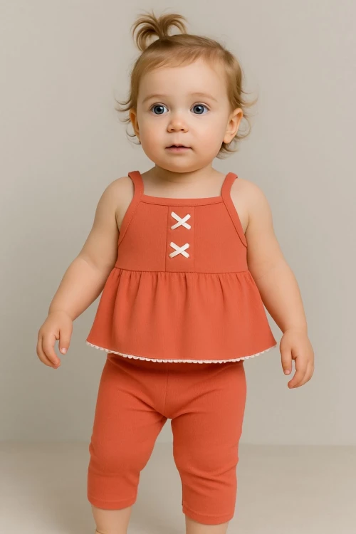 Fiyonklu Kız BebekTakım 50351