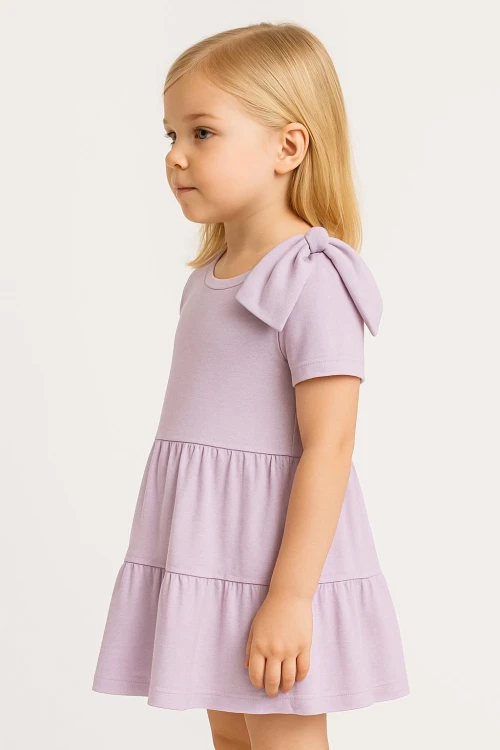Fiyonklu Kız Çocuk Elbise 50776