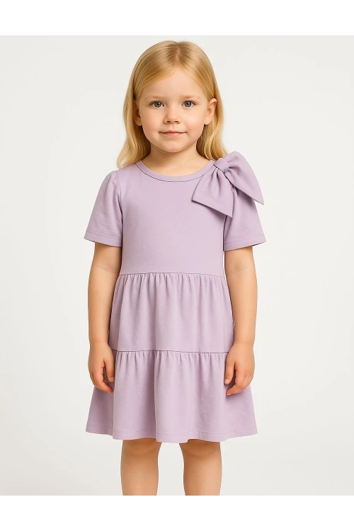 Fiyonklu Kız Çocuk Elbise 50776