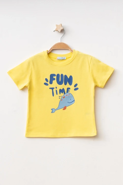 Fun Time Baskılı Erkek Tişört 50102