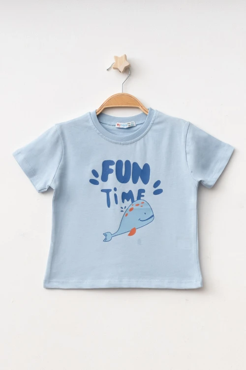 Fun Time Baskılı Erkek Tişört 50102