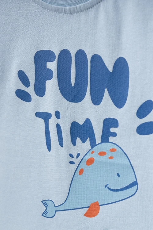 Fun Time Baskılı Erkek Tişört 50102