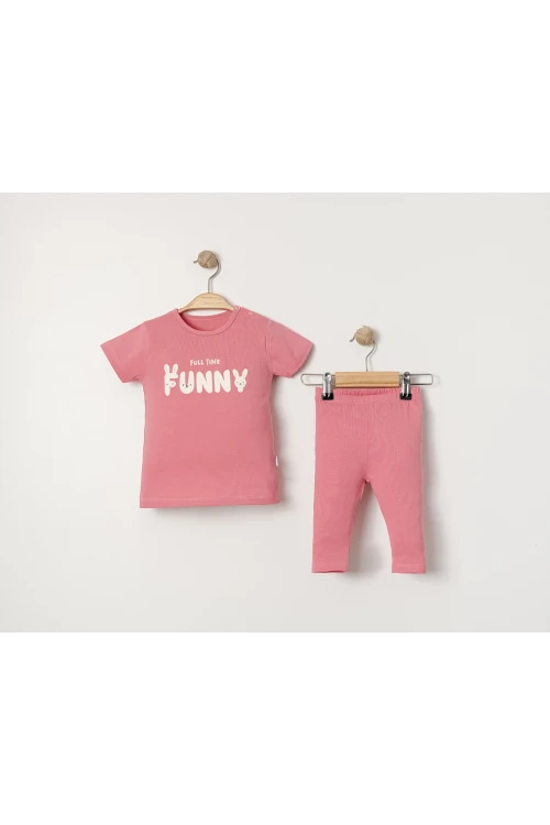 Funny Baskılı Kız Bebek Takım 2023