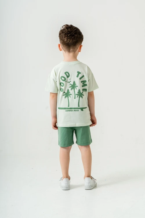 Good Time Baskılı Şortlu Takım 50305