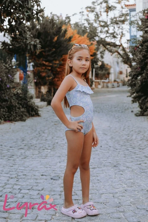 Gül Baskılı Kız Çocuk Mayo 1851