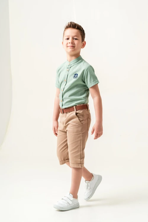 Hakim Yaka Şortlu Erkek Çocuk Takım 2544