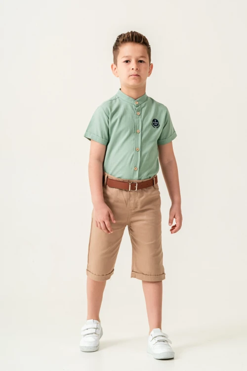 Hakim Yaka Şortlu Erkek Çocuk Takım 2544