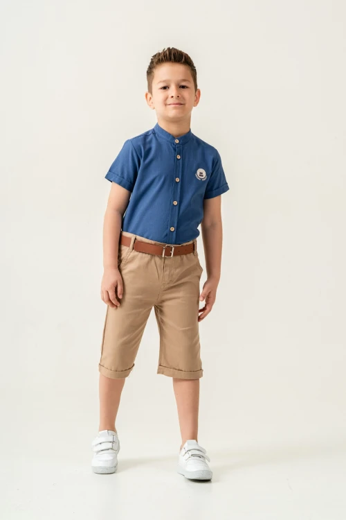 Hakim Yaka Şortlu Erkek Çocuk Takım 2544
