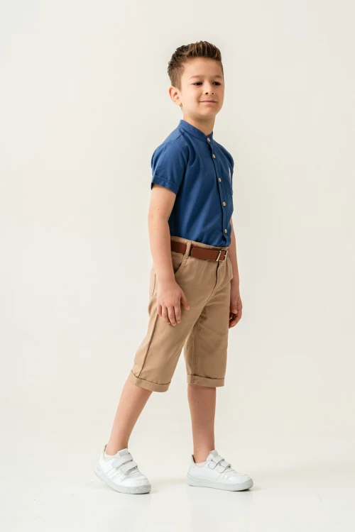 Hakim Yaka Şortlu Erkek Çocuk Takım 2544