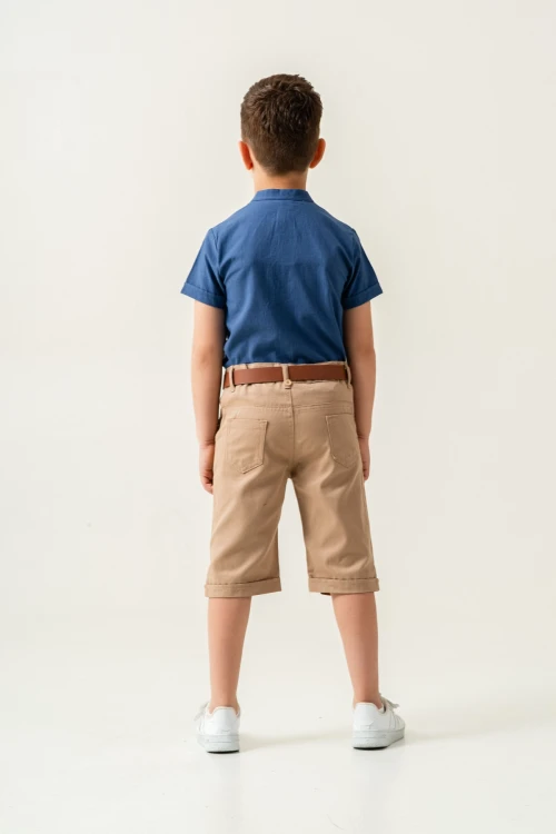 Hakim Yaka Şortlu Erkek Çocuk Takım 2544