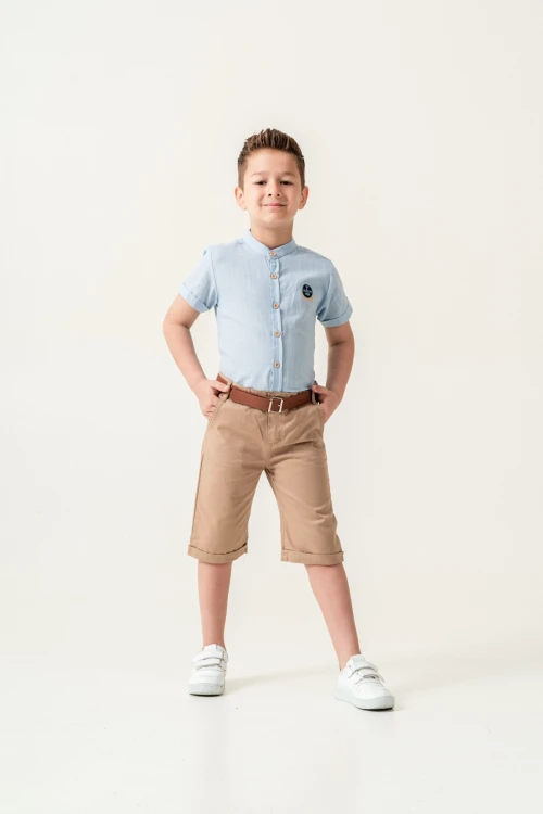 Hakim Yaka Şortlu Erkek Çocuk Takım 2544