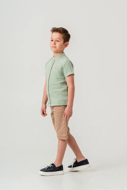 Hakim Yaka Şortlu Erkek Çocuk Takım 2551