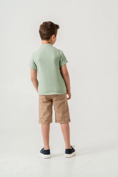 Hakim Yaka Şortlu Erkek Çocuk Takım 2551