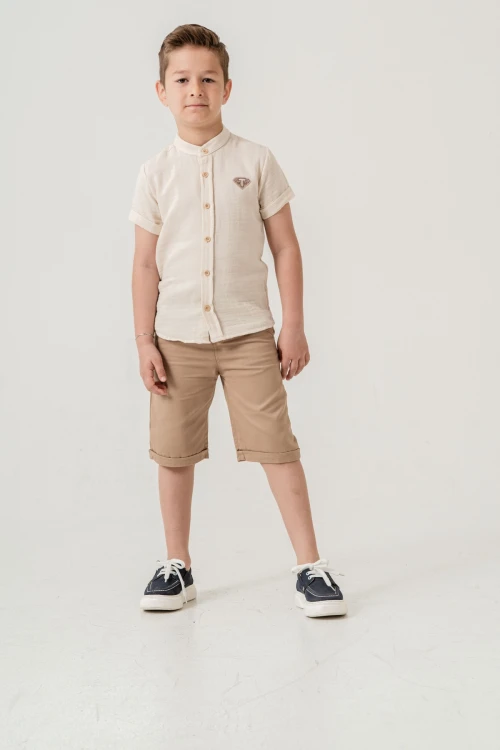 Hakim Yaka Şortlu Erkek Çocuk Takım 2551