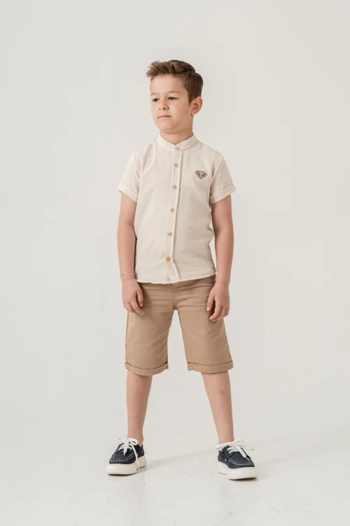 Hakim Yaka Şortlu Erkek Çocuk Takım 2551