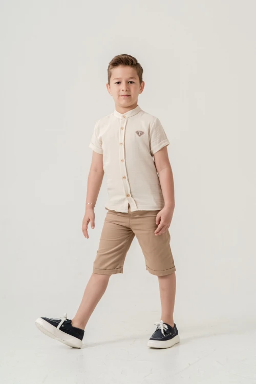 Hakim Yaka Şortlu Erkek Çocuk Takım 2551