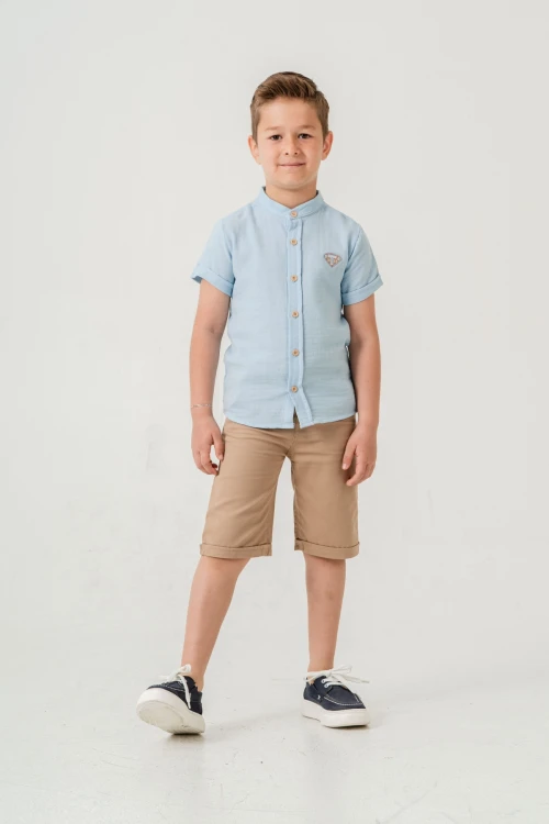 Hakim Yaka Şortlu Erkek Çocuk Takım 2551