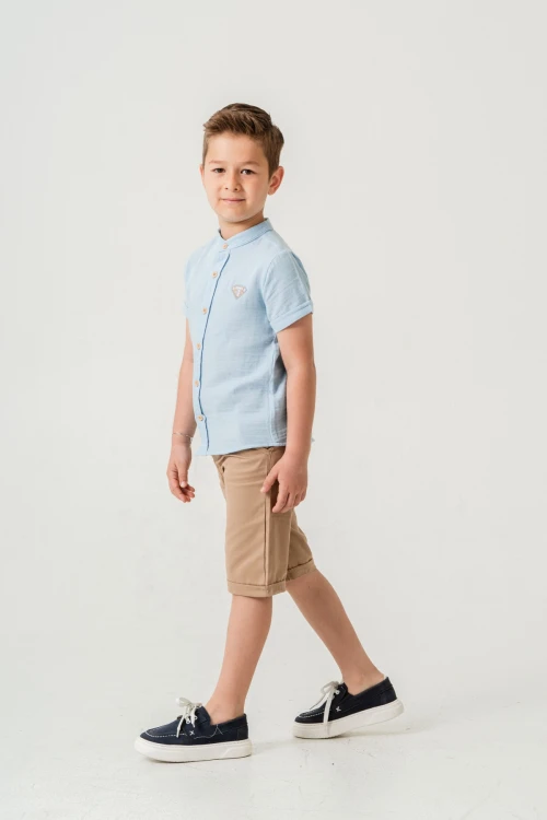 Hakim Yaka Şortlu Erkek Çocuk Takım 2551