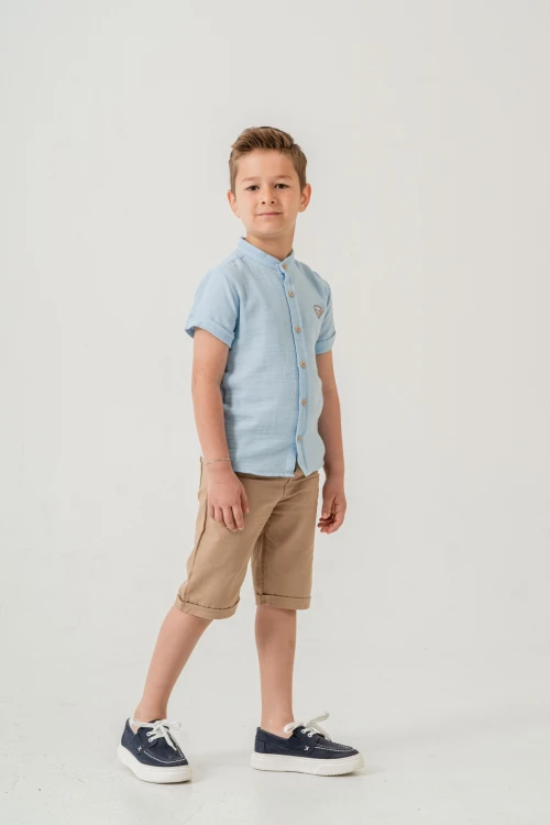 Hakim Yaka Şortlu Erkek Çocuk Takım 2551