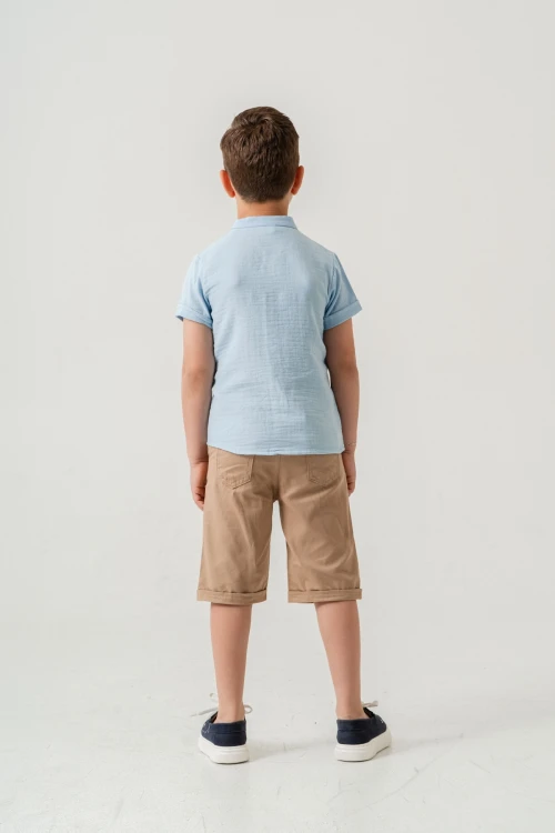 Hakim Yaka Şortlu Erkek Çocuk Takım 2551