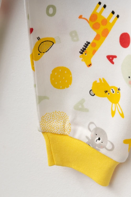Hayvanlar  Desenli Uzun Kol Pijama Takımı 74161