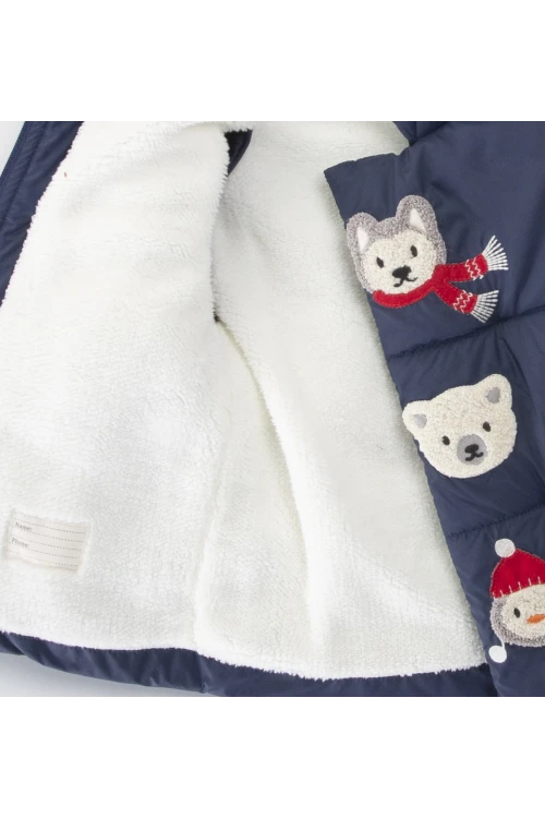 Hayvanlar İşlemeli Erkek Mont 51420