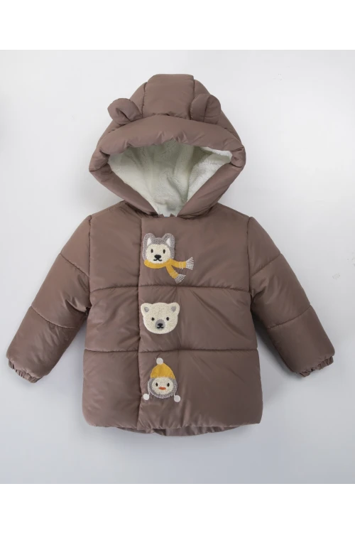 Hayvanlar İşlemeli Erkek Mont 51420